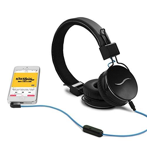 HIFUNFUN Cuffie a padiglione Hi-Fun Hi-Deejay cablati con sistema BBS nero